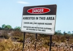 Asbestos sign