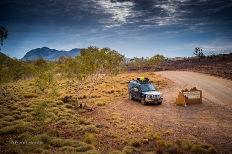 Bungle Bungles - Darcy at park sign