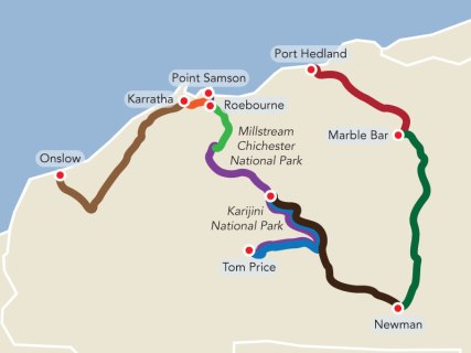 Mud Map of Karijini NP