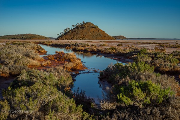water at Lake Ballard at Sunrise