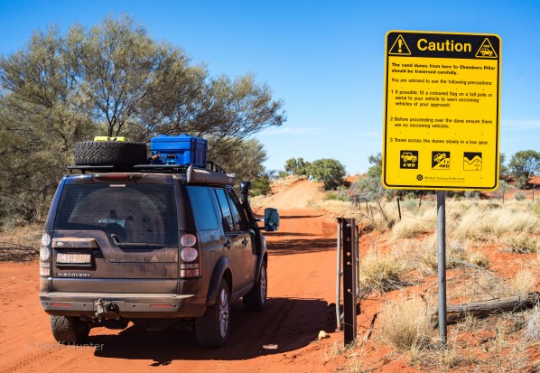 Chambers Pillar Crossing warnings