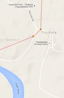 Titjikala Map