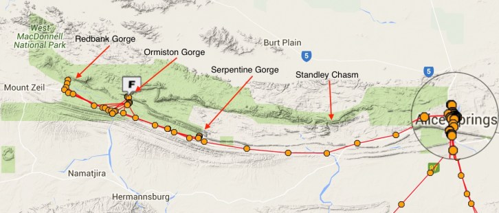 West MacDonnell Ranges National Park | The Hunters Lap of Australia