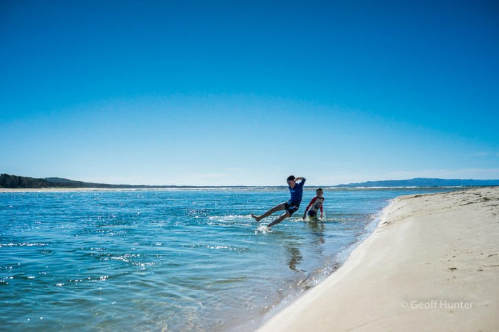 The boys shenanigans on the Noosa River